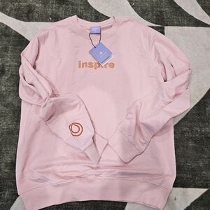 Nwt Monat Sweatshirt Long Sleeve Crewneck Womens M PINK INSPIRE Empower